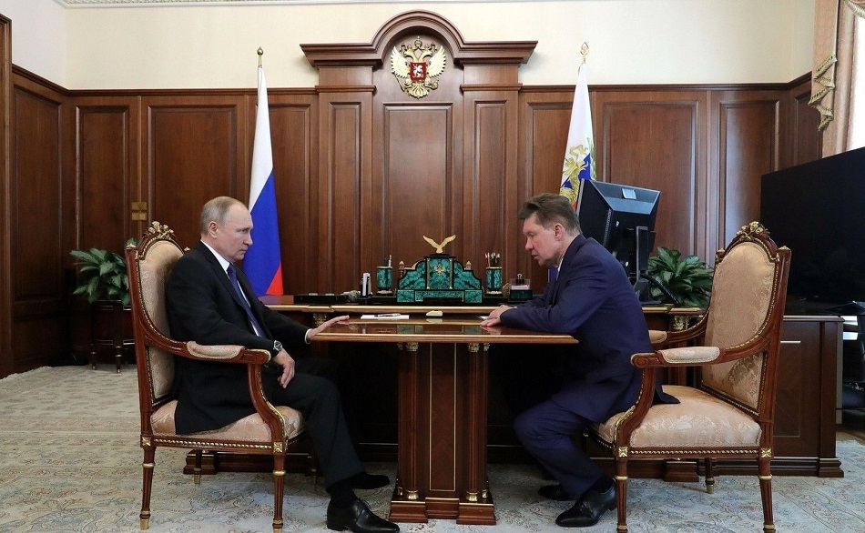 ОХУ-ын Ерөнхийлөгч "Газпром" НХН-ийн Удирдах зөвлөлийн даргатай уулзав /2020.03.27. Москва хот, ОХУ/